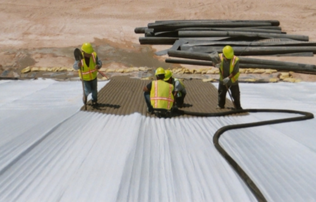 Grout filled revetment mats