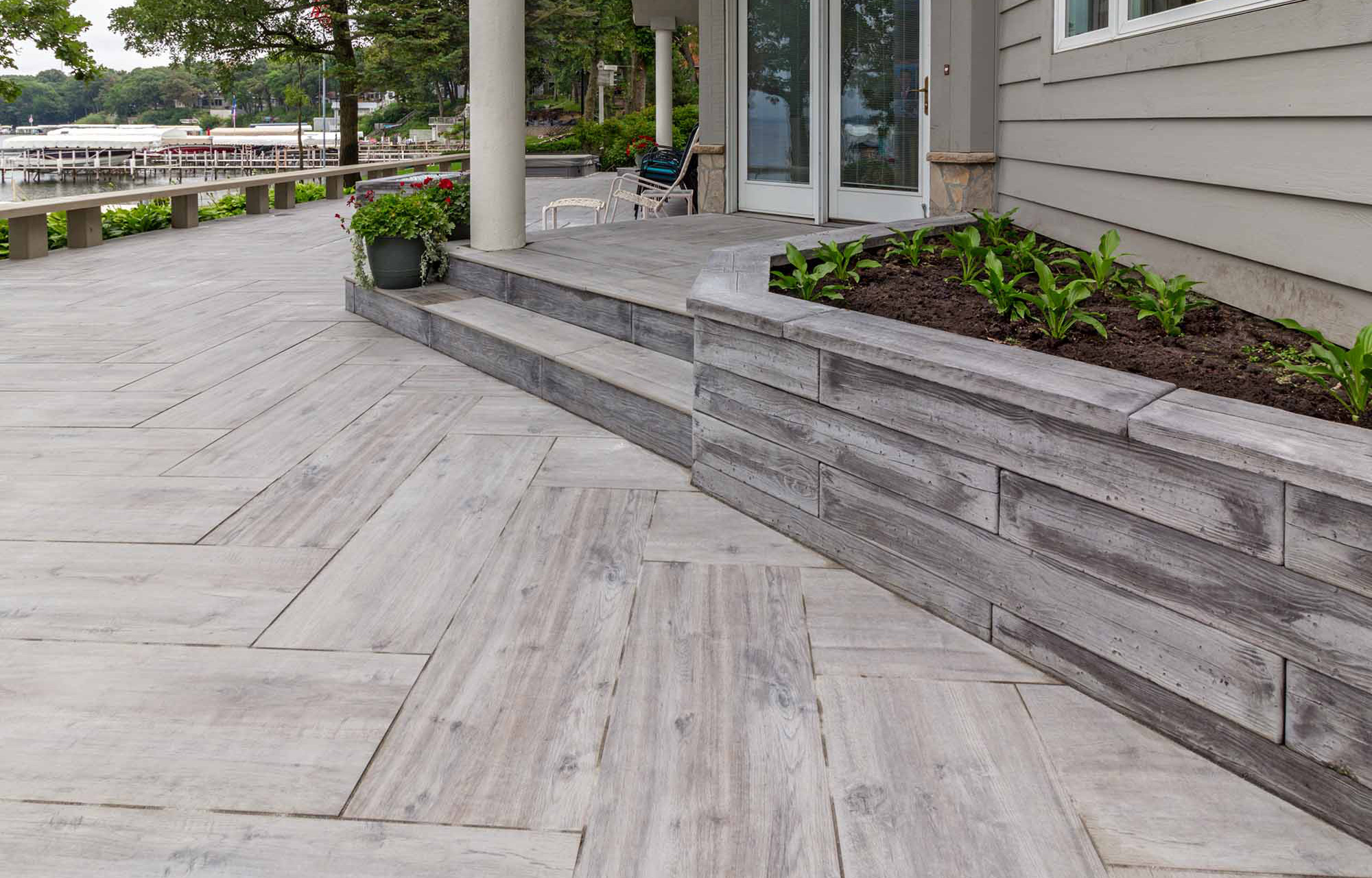 barn plank garden wall